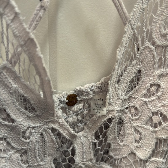 FREE PEOPLE Adella Maxi Slip Dress in Stardust light size XS - Picture 6 of 7